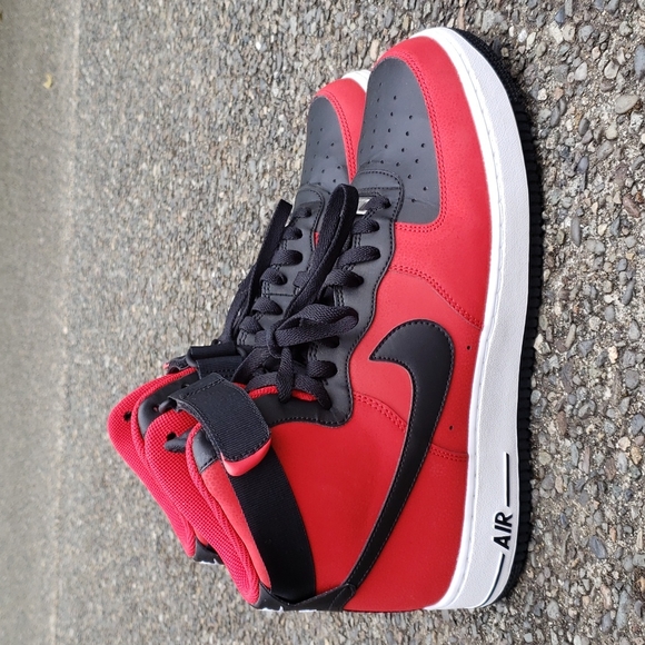 Nike Other - Nike Air Force 1 Red Black high-top men's 12